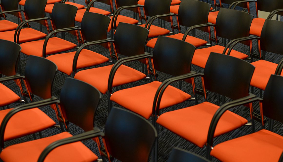 Orange chairs