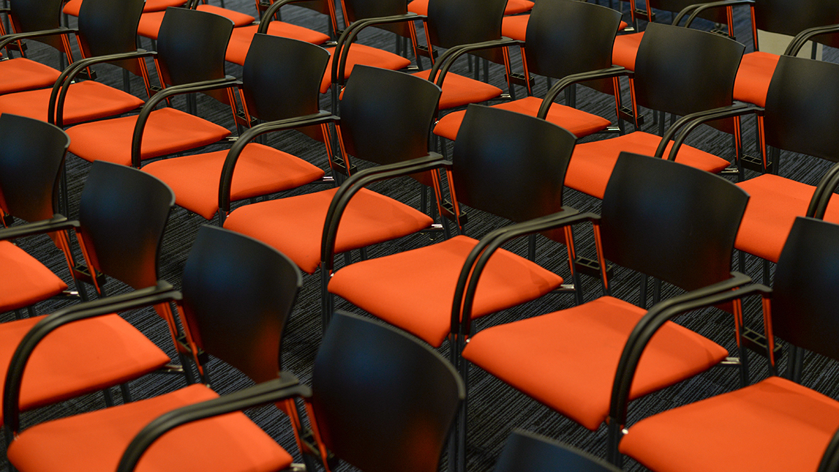 Orange chairs